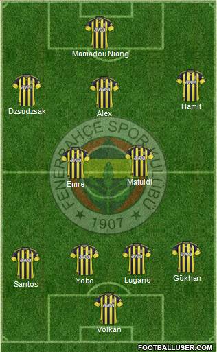 Fenerbahçe SK Formation 2011