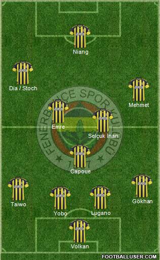 Fenerbahçe SK Formation 2011