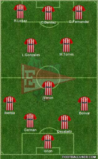 Estudiantes de La Plata football formation