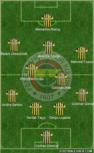 Fenerbahçe SK Formation 2011