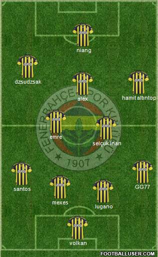 Fenerbahçe SK Formation 2011