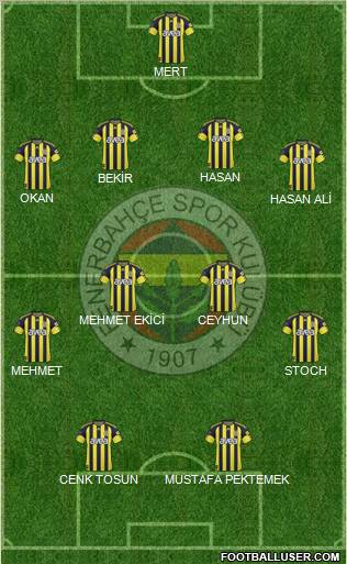 Fenerbahçe SK Formation 2011