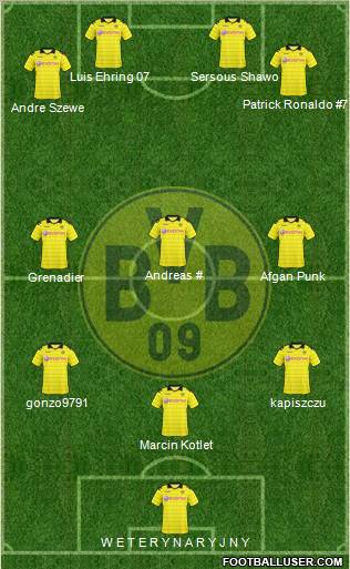 Borussia Dortmund Formation 2011