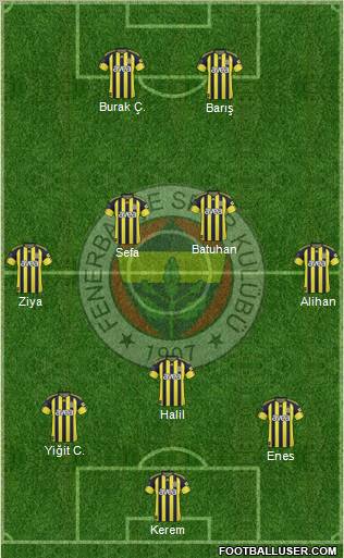 Fenerbahçe SK Formation 2011
