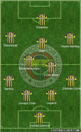 Fenerbahçe SK Formation 2011