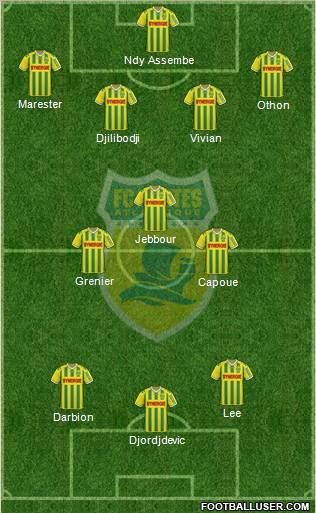 FC Nantes football formation