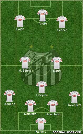 Santos FC Formation 2011