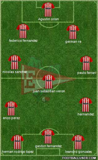 Estudiantes de La Plata Formation 2011