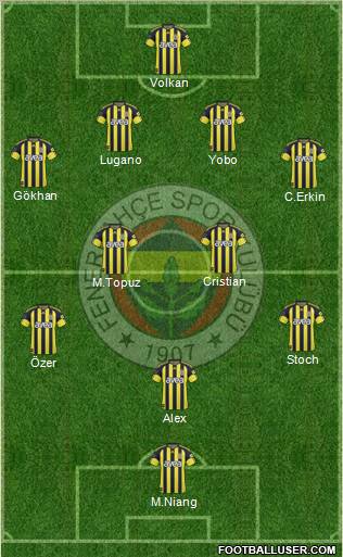 Fenerbahçe SK Formation 2011