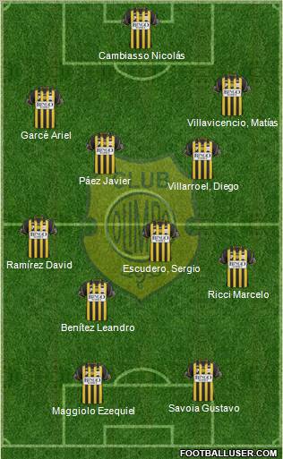 Olimpo de Bahía Blanca football formation