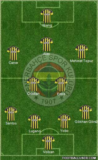 Fenerbahçe SK Formation 2011