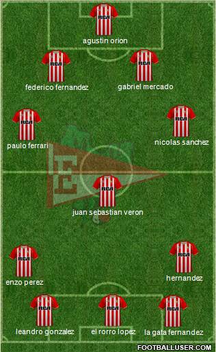 Estudiantes de La Plata Formation 2011