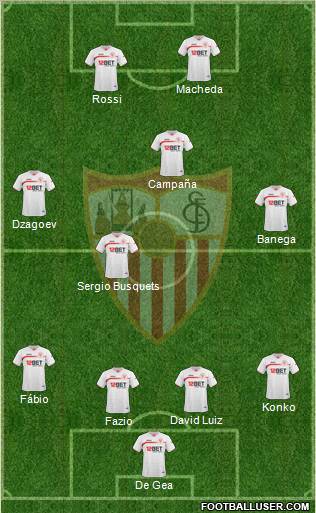 Sevilla F.C., S.A.D. Formation 2011