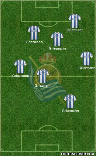 Real Sociedad S.A.D. football formation