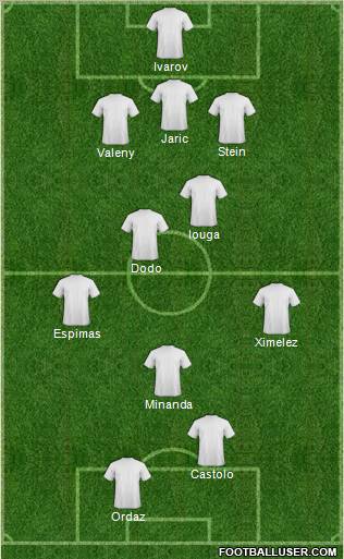 Pro Evolution Soccer Team Formation 2011