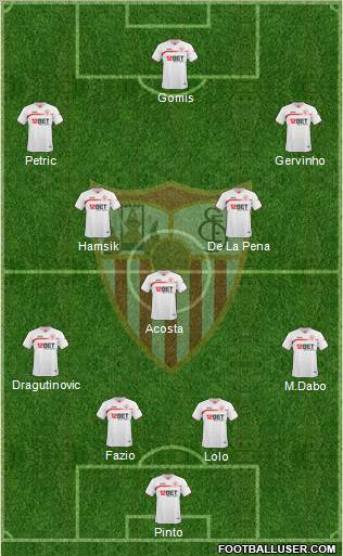 Sevilla F.C., S.A.D. Formation 2011