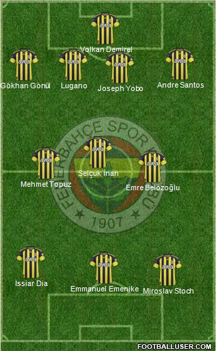 Fenerbahçe SK Formation 2011