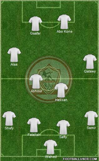 Zamalek Sporting Club Formation 2011