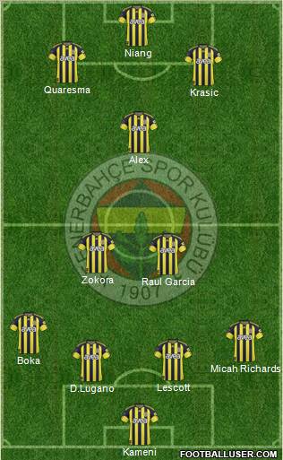 Fenerbahçe SK Formation 2011
