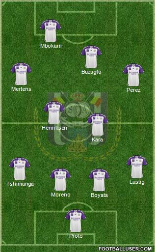 RSC Anderlecht Formation 2011