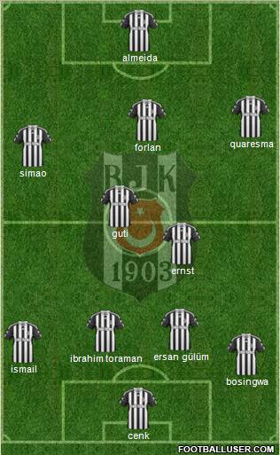 Besiktas JK Formation 2011