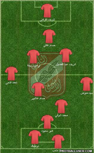 Al-Ahly Sporting Club Formation 2011