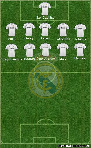 Real Madrid C.F. Formation 2011