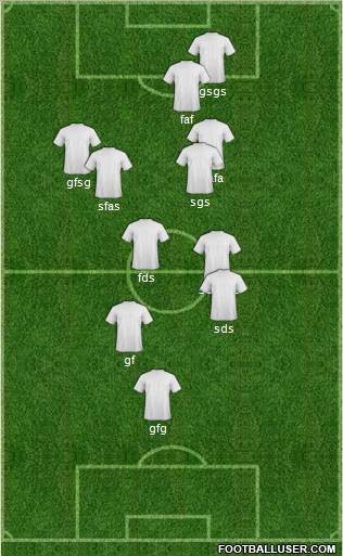 KF Ulpiana football formation