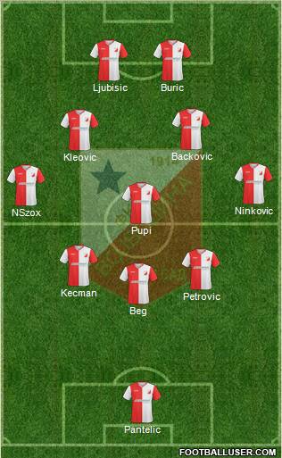 FK Vojvodina Novi Sad Formation 2011