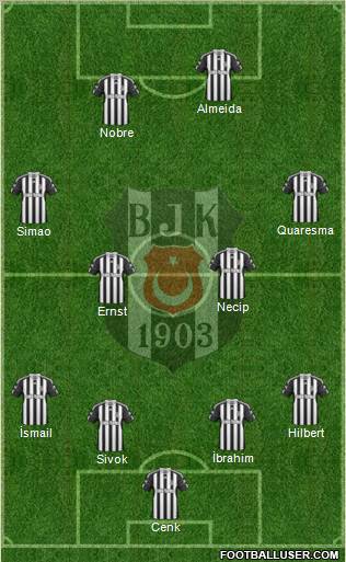 Besiktas JK Formation 2011