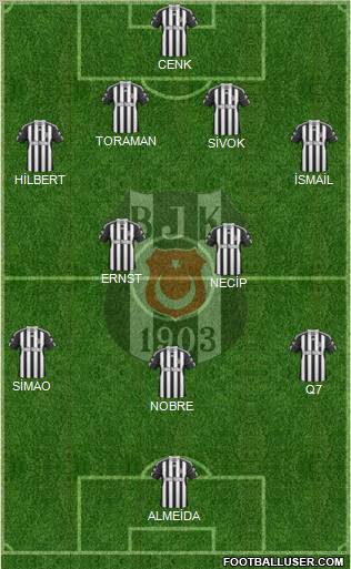 Besiktas JK Formation 2011