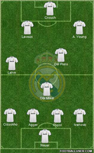 Real Madrid C.F. Formation 2011