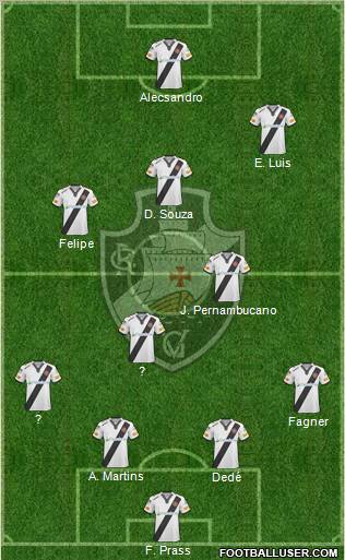 CR Vasco da Gama football formation