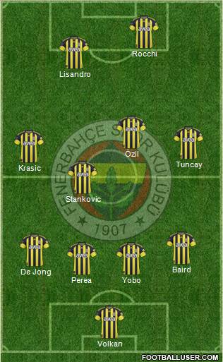 Fenerbahçe SK Formation 2011