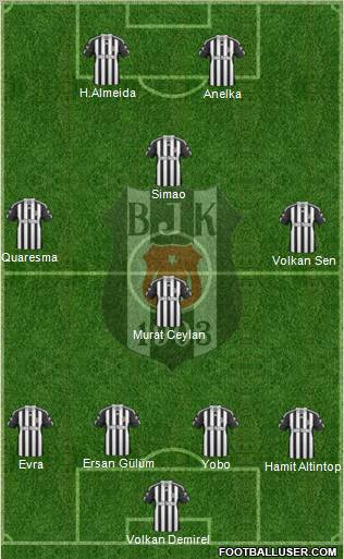 Besiktas JK Formation 2011