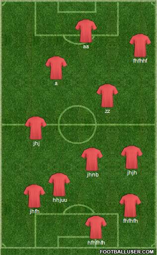 Wydad Athletic Club 3-5-2 football formation