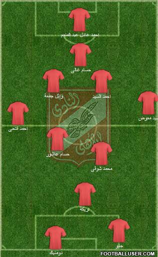 Al-Ahly Sporting Club Formation 2011
