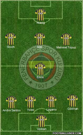 Fenerbahçe SK Formation 2011