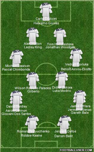 Tottenham Hotspur Formation 2011