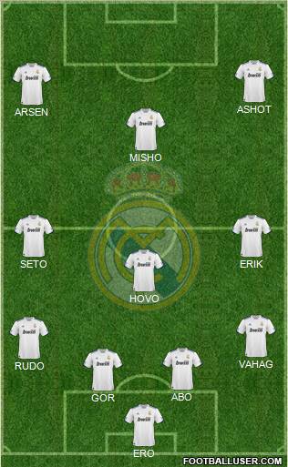 Real Madrid C.F. Formation 2011