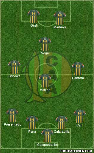 Aldosivi football formation