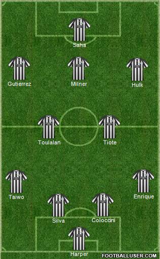 Newcastle United Formation 2011