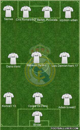Real Madrid C.F. Formation 2011