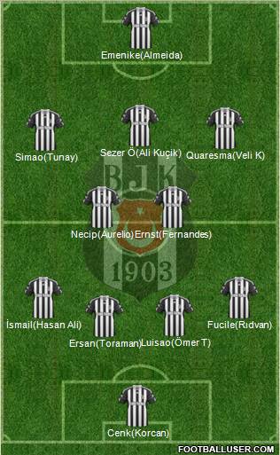 Besiktas JK Formation 2011