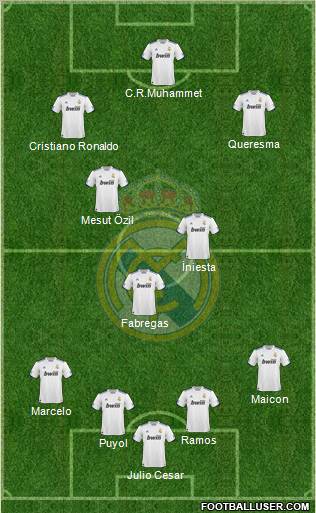 Real Madrid C.F. Formation 2011