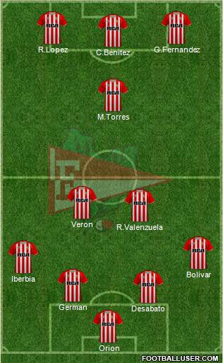 Estudiantes de La Plata Formation 2011