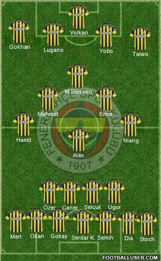 Fenerbahçe SK Formation 2011