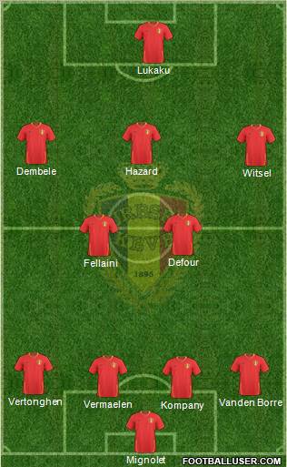 Belgium football formation