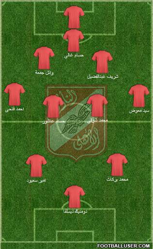 Al-Ahly Sporting Club Formation 2011