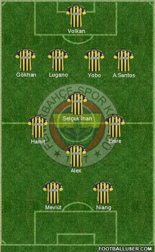 Fenerbahçe SK Formation 2011